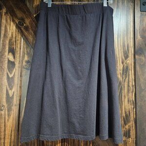 Svaha Black A-Line Skirt